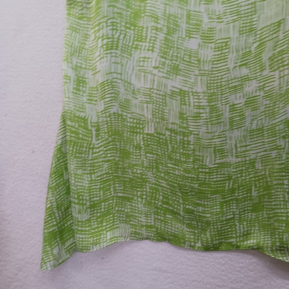 CATO Woman Sleeveless Blouse - 18/20W Embellished Neckline Sharkbite Green - Picture 7 of 10